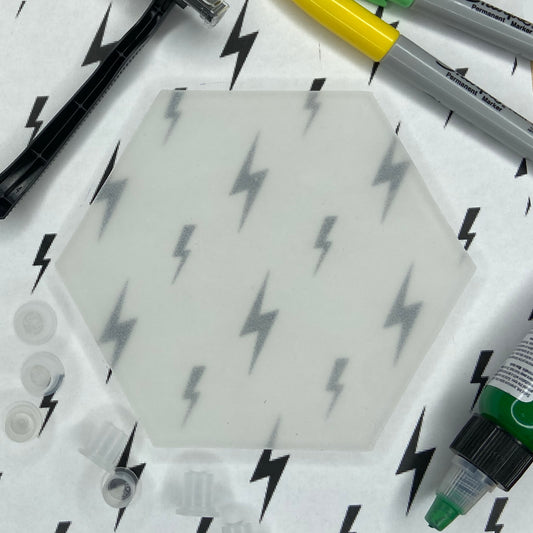 Frankenskins tattoo practice in clear